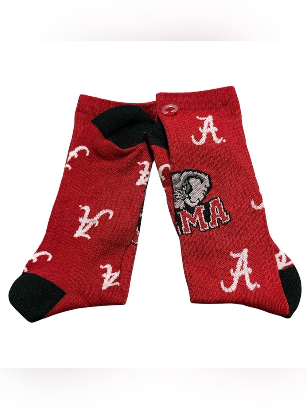 University of Alabama Bama Socks Adult Crimson Black Elephant Script A
